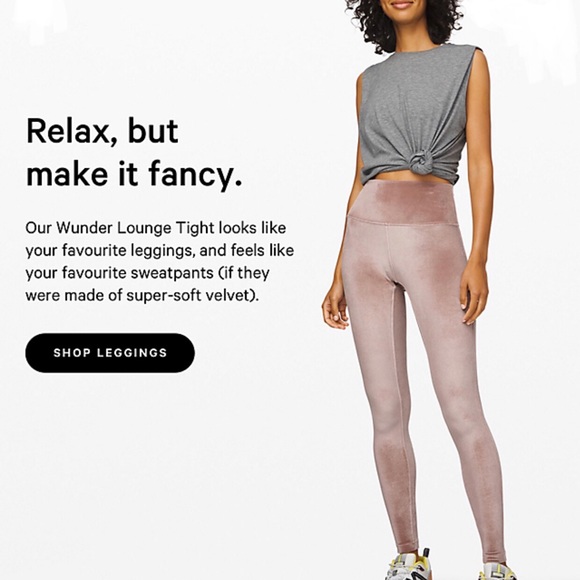 NWT pink velvet wonder under lululemon leggings - Picture 1 of 3